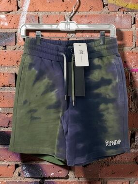 Ripndip Purple Tie-Dye Lounge Shorts